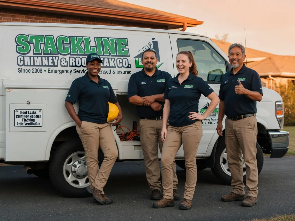 Chimney flashing repair company in Broken Arrow, OK